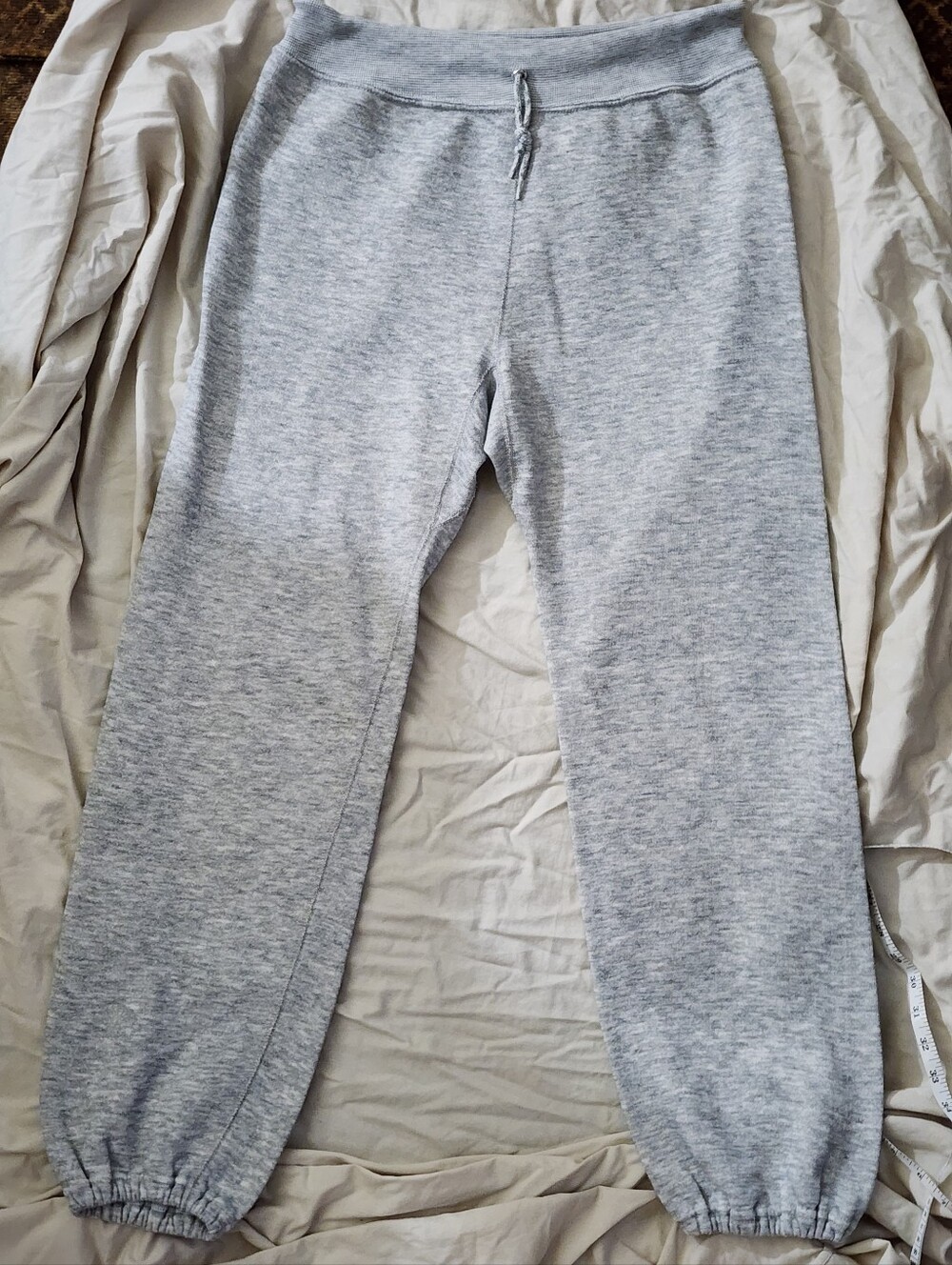 Men's Grey Sweatpants with Elastic Cuffs